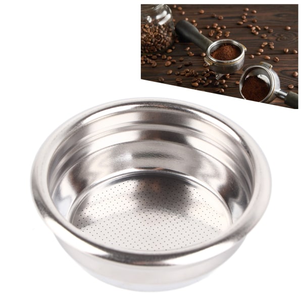 22g porös filterkorg rostfritt stål kaffeportafilterfilter 2 koppar kaffefilterskål för 58 mm handtag