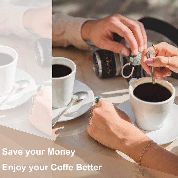 Espressofolier för återanvändbara kaffekapslar, förslutningslock kompatibla med Nespresso Original Line-maskiner och Xiaomi Xinxiang-serien, livsmedelssäkert material