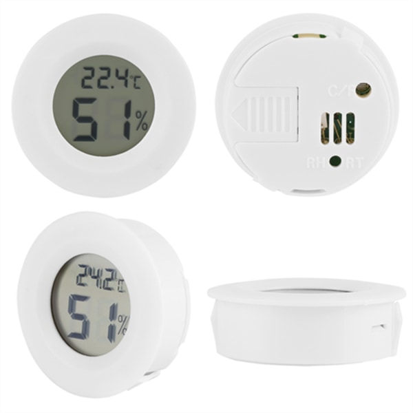 Digital LCD-termometer och hygrometer för temperatur och luftfuktighet för reptiler