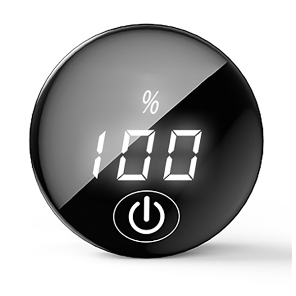 Voltmeter DC Digital Display LED Mätare med Touch-brytare för att övervaka batterispänning Svart och Vit Ljus