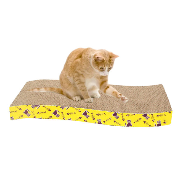 Cat Scratcher Kartong Cat Scratch Pad med Premium Scratch