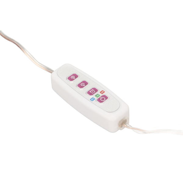 Växtväxtlampa 4 huvuden USB-kontakt Dimbar timerfunktion Full Spectrum LED-växtlampa för inomhus hem Succulent solljus 4000K 168LED