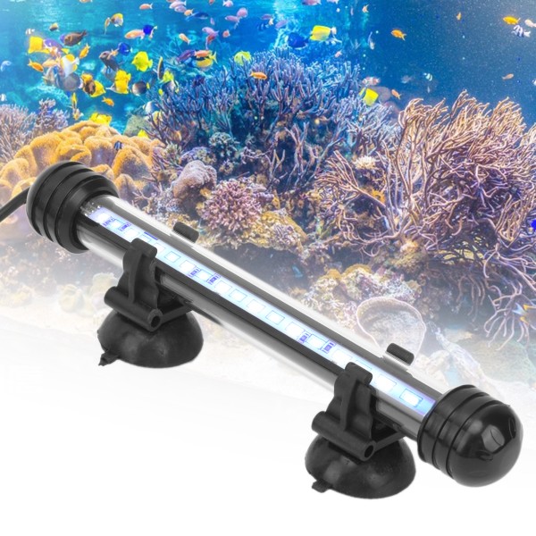 Akvariumljus Vattentät akvarellbelysning med LED-ljus 3 lägen Dimbar 100‑240VUK-kontakt 18CM