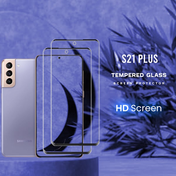 2-Pack Samsung S21 PLUS - 9H Härdat Glass - 3D Super Kvalitet