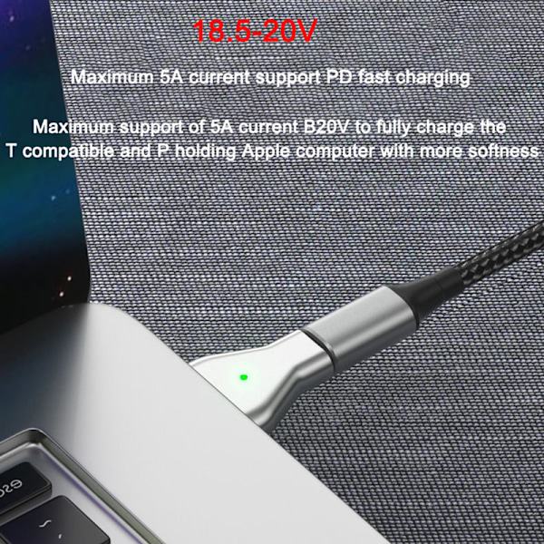 Typ C Magnetisk USB PD-adapter för Magsafe 2 Book Pro Plug Conv