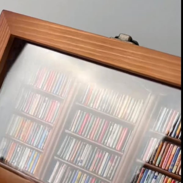 ?ngestbokhylla Skaka Bort Din ?ngest, handgjord Miniatyr Bokhylla i Tr?