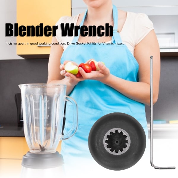 Blender Drive Socket Kit Tillbehör Höger Vinkel Skiftnyckel Reservdelar Passar för Vitamix