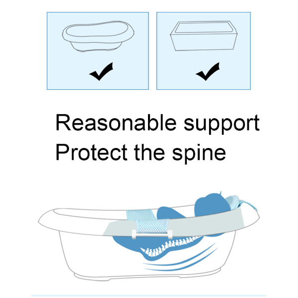 Babybadnät Andningsbart Nätvagga Mjukt Nyfödd Badnätmatta Justerbar Badkarssäng