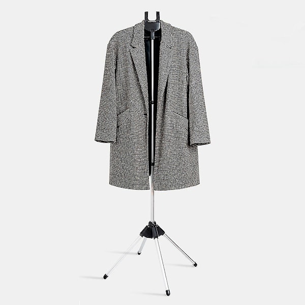 Steamer Stand - Folding Telescopic Clothing Steamer Holder, Hängare för ångande kläder, ångstativ för kläder Gray Gray