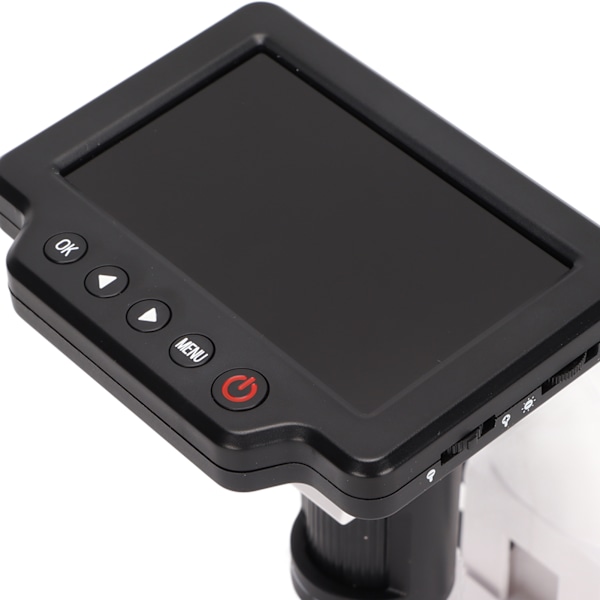 4-tums LCD Digitalt Mikroskop 1200 Gångers Förstoring 1080P Videomikroskopkamera med 12MP Bildsensor för PC 100‑240VUK-kontakt