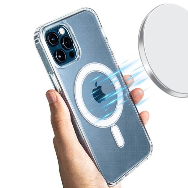 BOOM iPhone 15 Plus Mobilskal Magsafe TPU - Transparent