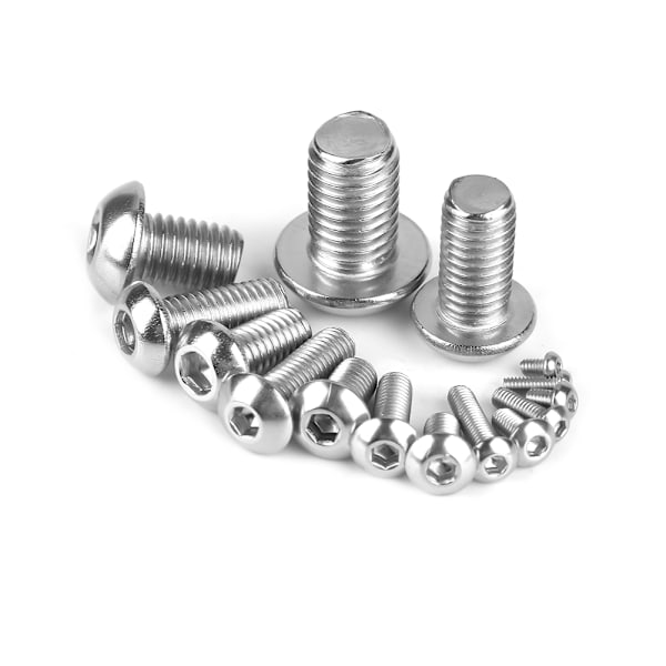 250 st M2/ M2.5/ M3 /M4/ M5/ M6/ M8/ M10 Maskinskruvar Set för Laptop/Tangentbord/Telefon/PC (Hexagon Socket Screw Bolt)