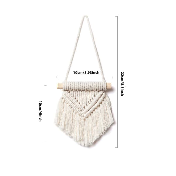 Vägghängd 3-pack Boho-konst vävd väggdekoration Hem Chic dekoration för sovrum vardagsrum lägenhet galleri