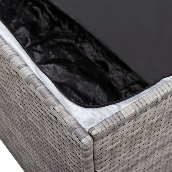 vidaXL Dynbox konstrotting 100x50x50 cm grå grå