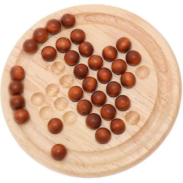 Tr?pusselspel Solitaire Schack Tr?p?rla Utmaning Resespel Kul Hj?rnteaser Passar Fritidsspel (14x14cm)