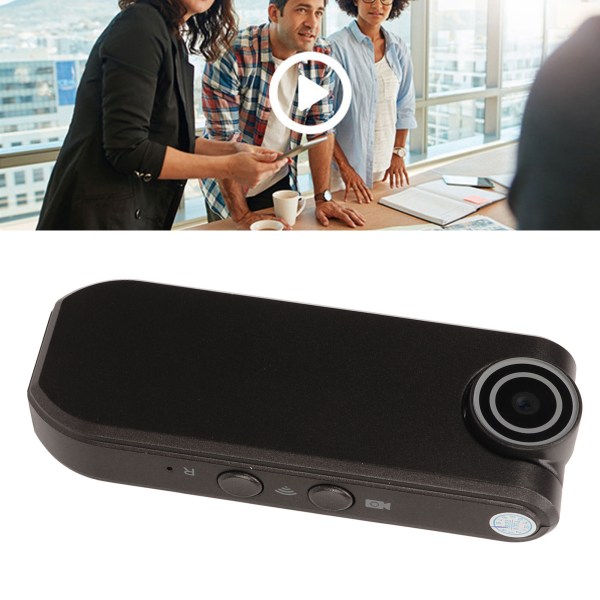 4K kroppsvideokamera Night Vision WiFi Kompakt typ C 1800mAh batteri Roterbar lins Bärbar fickvideokamera för polisen