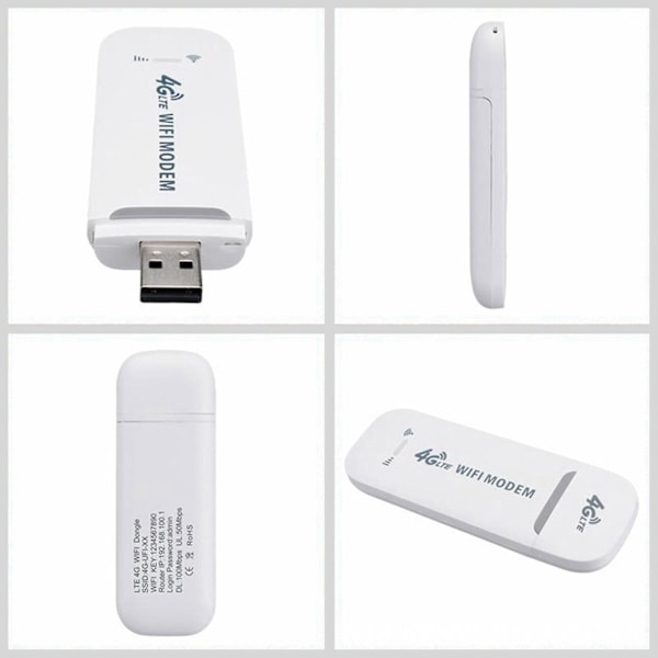 4G Uppl?st USB-modem Mobil Tr?dl?s Router Wifi Hotspot Sim-kortplats Snygg