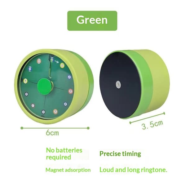 2-pack kökstimer, mekanisk nedräkningstimer för matlagning, inget batteri krävs, magnetisk timer för tidshantering, julklapp