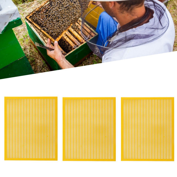 3st Plast Bee Queen Protect Excluder Trapping Grid Net Tool Biodling Separerad Bee Queen Board Gul