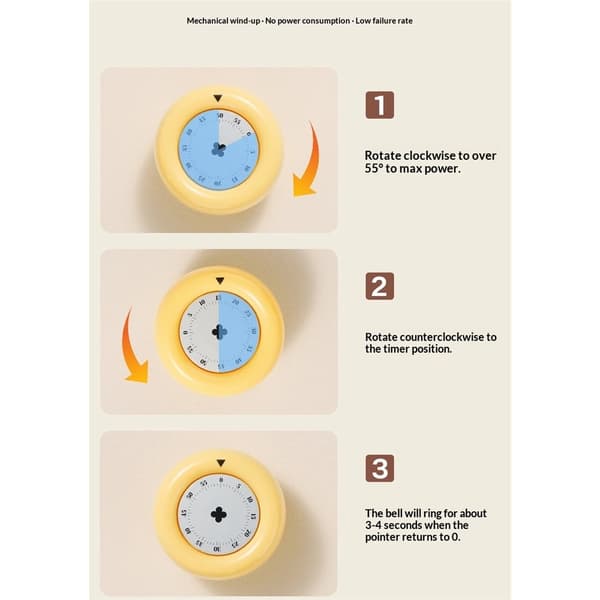 Visuell timer för barn, nedräkningstimer för klassrum, kontor och kök med tyst drift, barntimer för undervisning