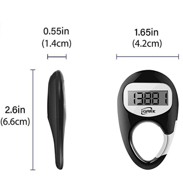 Innovativ Fitness Tracker, Kreativ Stegräknare med Exakt Tidsmätning för Dagliga Aktiviteter
