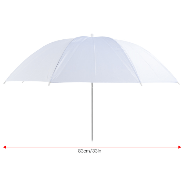 33 tums genomskinligt vitt mjukt paraply för fotografistudio blixtljusspridare Softlight