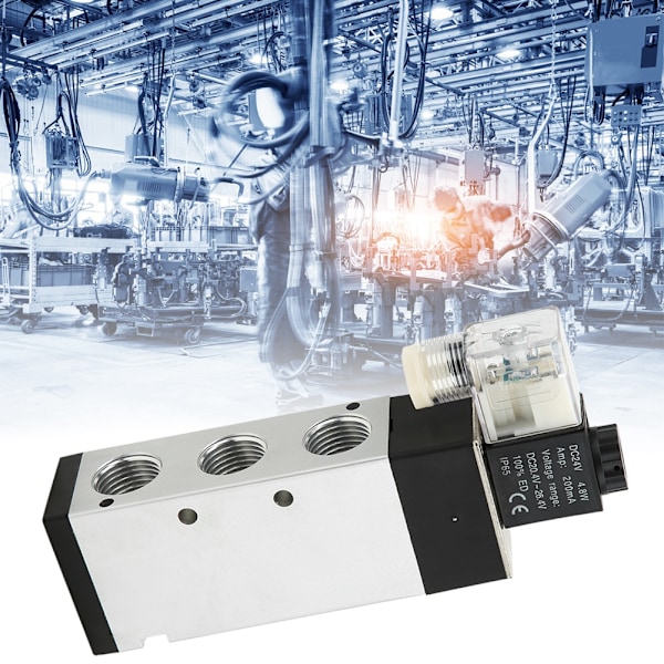 Innovativ pneumatisk lösning för ditt system, AirTAC 4V410-15 enkelriktad 2-läges 5-vägsventil, aluminiumlegeringskropp, fotbromsspole typ