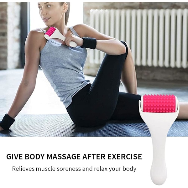 Bärbar Massagerulle, Ergonomisk Design För Fullständig Kroppsavslappning, Inklusive Ansikte, Nacke, Arm, Ben, Vad, Lår, Axel, Rygg, Midja Och Fot