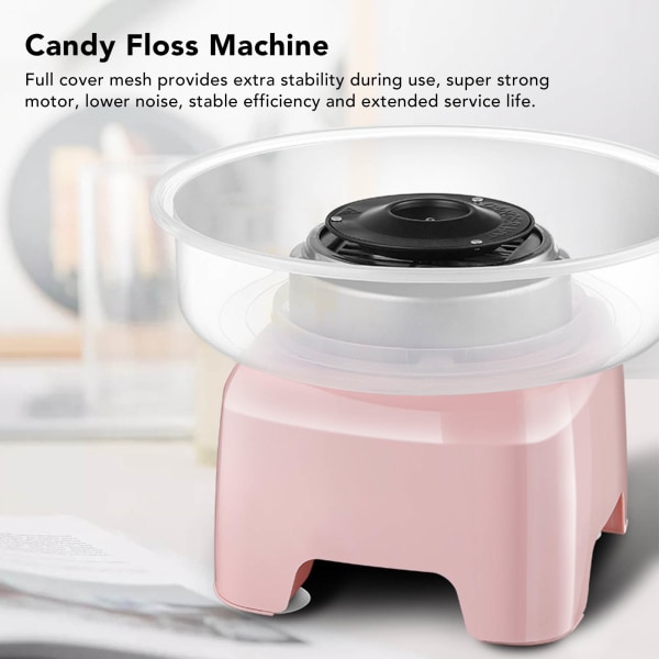Sockervaddsmaskin Candy Floss Machine Automatisk Snabbuppvärmning Split Design för hem EU 220V