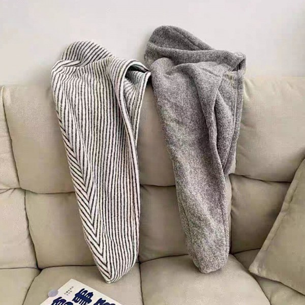 Hårinpackning av bambufiber för kvinnor och flickor, Super grey