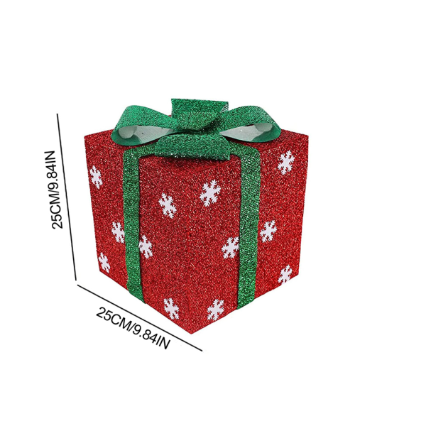 Julupplysta presentförpackningar Snowflake Presentaskar inomhus