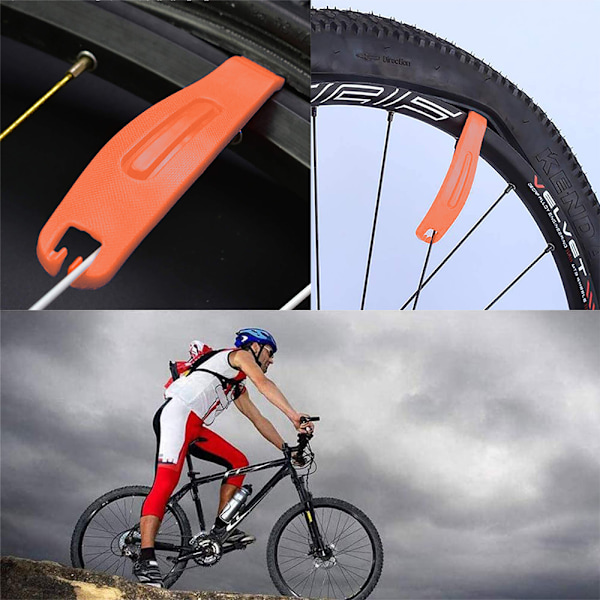 Däckjärn för Cykel, Reparationskit för Däck, Kraftiga Små Metallstänger för Snabba, Enkla & Säkra Däckbyten (3 Stycken)
