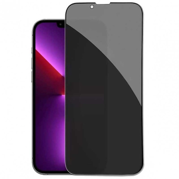 2-PACK iPhone 14 Privacy H?rdat glas 0.26mm 2.5D 9H Transparent