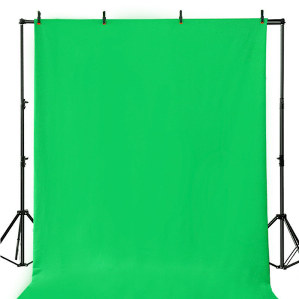 Gr?n sk?rm bakgrund med stativ kit f?r fotografering 3.3x4.9ft, virtuell GreenScreen bakgrundsblad f?r videostudio C