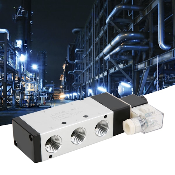 Innovativ pneumatisk lösning för ditt system, AirTAC 4V410-15 enkelriktad 2-läges 5-vägsventil, aluminiumlegeringskropp, fotbromsspole typ