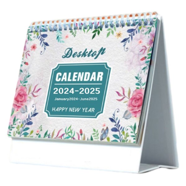 Skrivbordskalender 2024–2025, pågår från januari 2024– juni 2025,