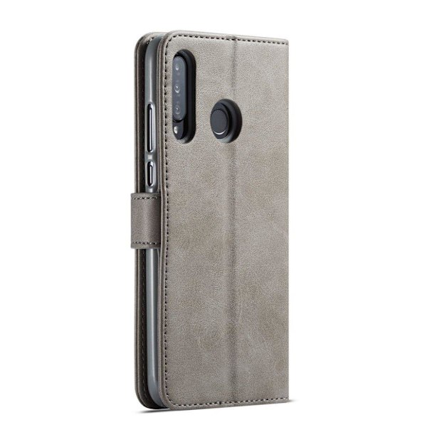 LC.Imeeke läder Huawei P30 Lite fodral - Silver/Grå Silvergrå