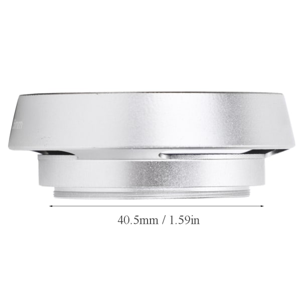 2st aluminiumlegering ihålig motljusskydd 40,5 mm för Leica Camera Silver