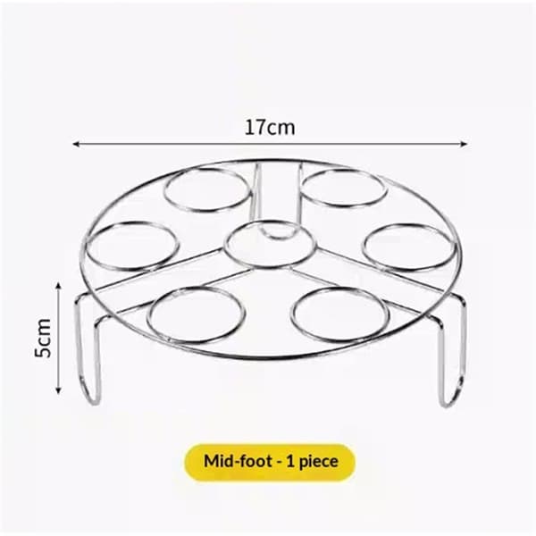 Stapelbart äggångställ med 7 hål för Instant Pot-tillbehör, äggställ i rostfritt stål som passar tryckkokare