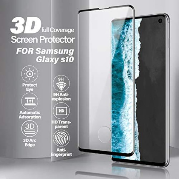 2 st häradad glas för samsung s10 plus Transparent