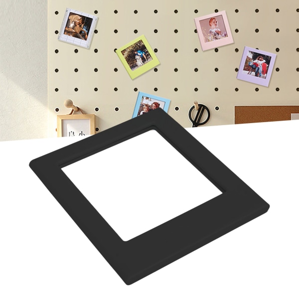 Magnetisk ficka bildram Dubbelsidig magnet fotoram Magnetiska kylskåpsramar för Fujifilm Instax Square Black