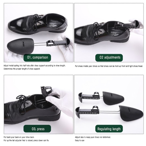1 par Plast Shoe Stretcher Justerbara Anti Wrinkle Shoes