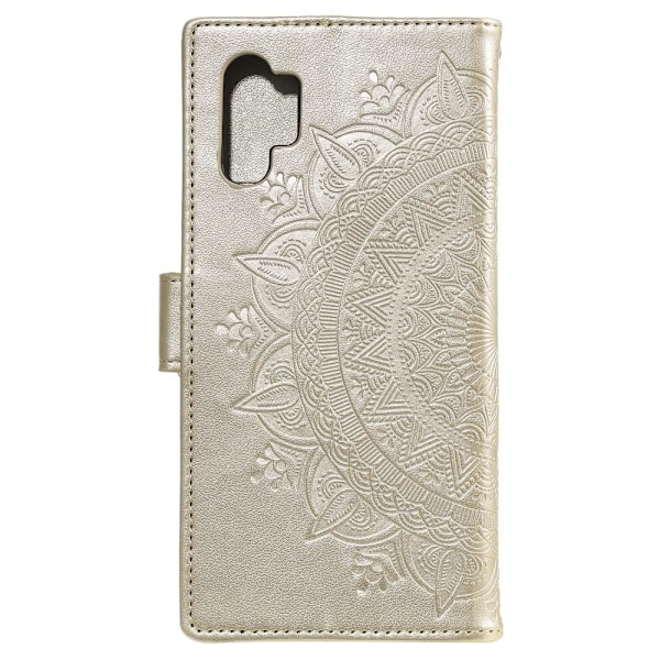 Samsung Galaxy A32 5G - Mandala Läder Fodral - Guld Gold Guld