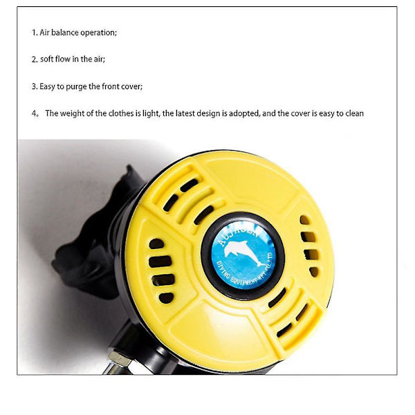 Scuba Diving 2:a Stegs Regulator Professionell Under Water Scuba Octopus Regulator Utrustning Tillbeh?r