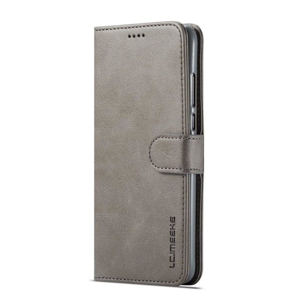 LC.Imeeke läder Huawei P30 Lite fodral - Silver/Grå Silvergrå