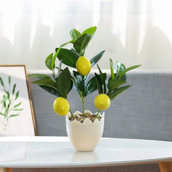 Konstgjorda citroner dekoration för hem Fake citron centerpieces för bord