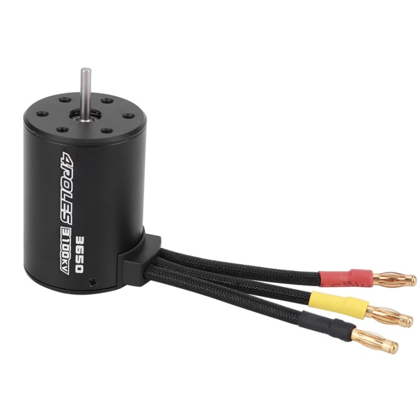 3650 Motor 3100Kv Borstlös ESC Programmeringskort Set för 1/10 RC Bil Reservdel (80A)