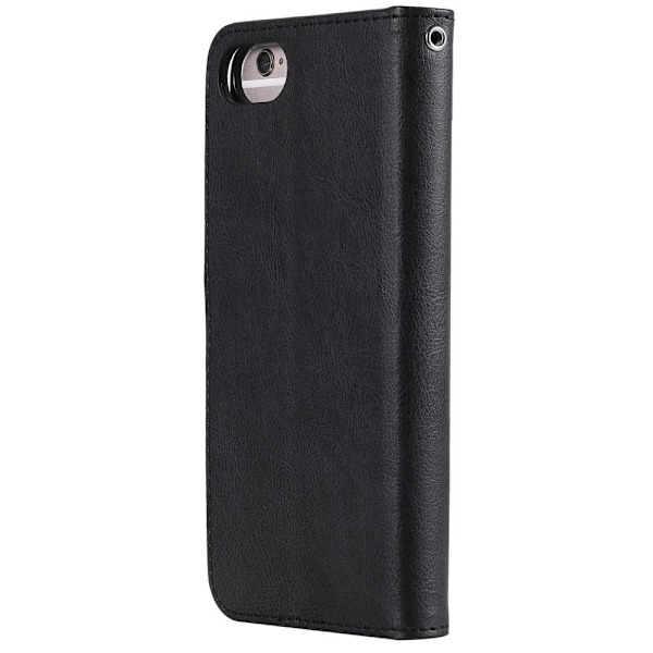 iPhone 6/7/8/SE (2020/2022) - 2in1 Magnet/Plånboksfodral - Svart Black Svart