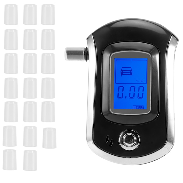 LCD Digital Andningstestare Mini B?rbar Bl?styp Professionell Andningsanalysator AT6000