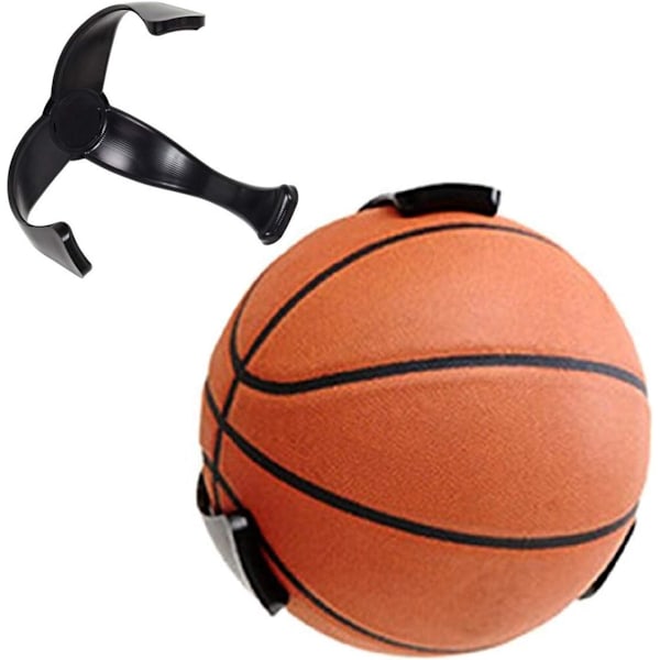 Handformad bollhållare, väggmonterad basketbollvisning för ungdoms- och standardbollar, flexibel klodesign, triangelstruktur säkerställer säkert grepp